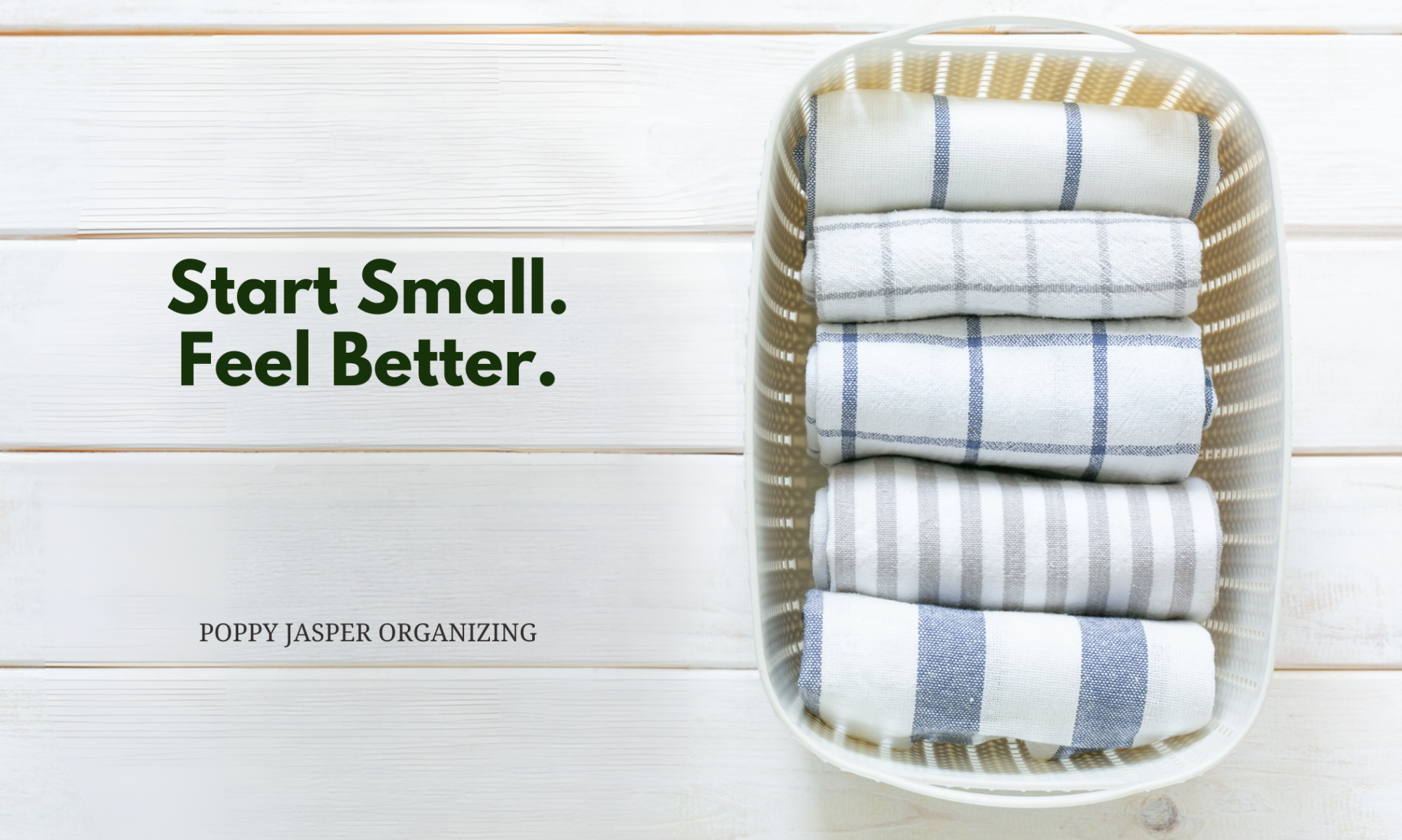 Towels neatly folded in a basket
